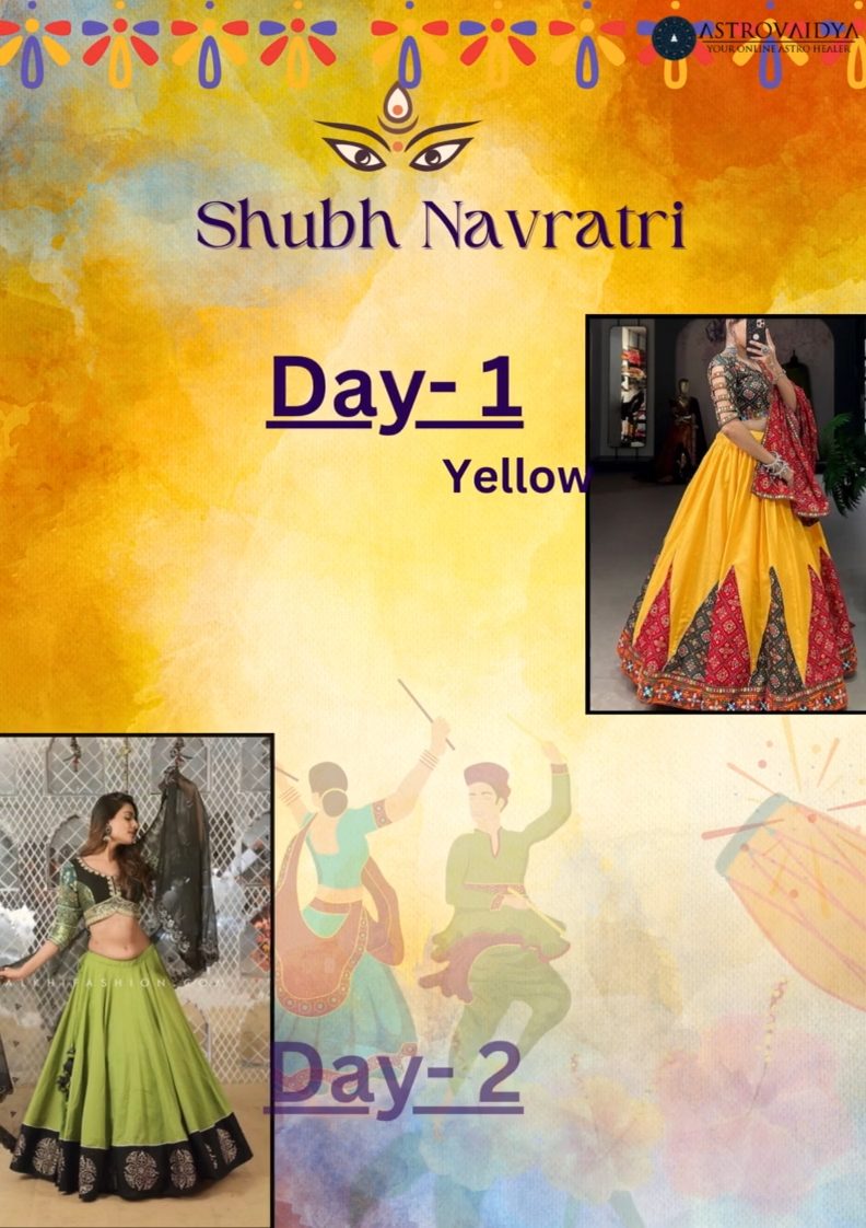 Navratri Colours 2020 - 9 days of Colors and Garba nights! | Fashion Mate |  Latest Fashion Trends in… | Happy navratri images, Navratri devi images,  Navratri quotes